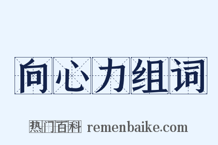 向心力组词是什么意思的图片